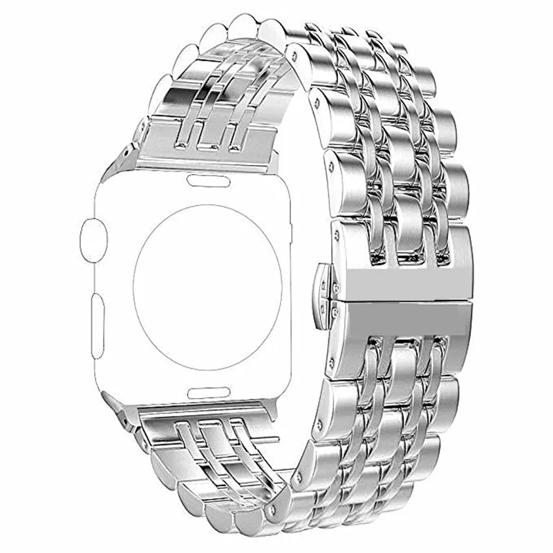 Sliver Ремешок ASHEI для Apple Watch 40 мм 44 мм серия 5 4 3 2 1 38 мм 42 мм для женщин и мужчин ремешок для iwatch браслет ремешок - Цвет ремешка: Sliver
