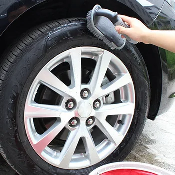 

Car Wheel Hub Rim Tyre Bend Shank Scrubbing Cleaning Brush Cleaner Car Wash Brushes Auto Maintenance