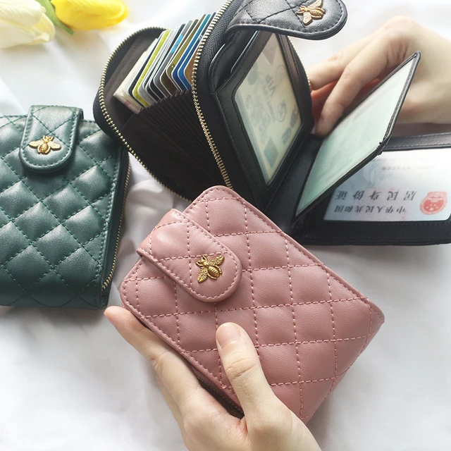 Luxury Brand Wallet Women Card Holder Women and Men Genuine Leather Wallets  Ultra-thin Bifold Unisex Credit ID Card Short Purse - AliExpress