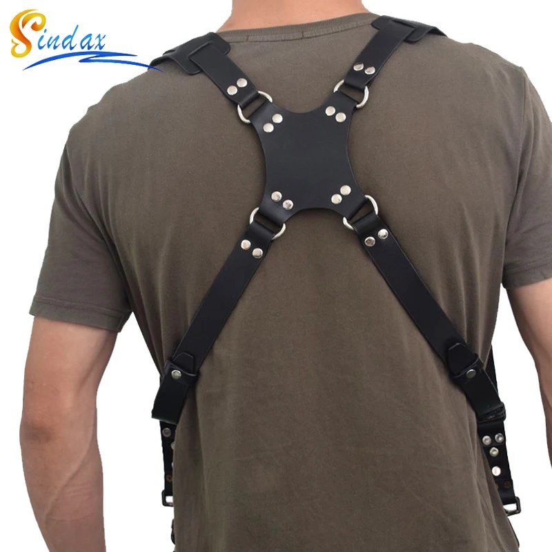 

Sindax DSLR Portable Belt Adjustable Harness Universal Dual Shoulder Leather Travel Outdoor Camera Strap Retro Quick Release