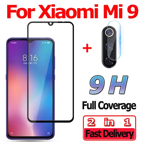 Mi 9 2-in-1 2 в 1 защитное стекло на Xiaomi Mi 9T Pro Mi 9 SE протектор экрана Mi 9 T закаленное стекло Xiaomi Mi9 SE камера стекло ксиоми ми 9 се защитное стекло сяоми ми 9т про стекло сяомии ми 9 стекло Xiaomi Mi9T Pro glass - Цвет: Mi 9 2-in-1