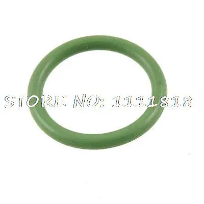 

18mm x 14mm x 2mm Green Fluorine Rubber O Ring Grommet