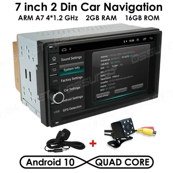 

2din Car Radio Android multimedia player Autoradio 2 Din 7'' Touch screen GPS Bluetooth FM WIFI auto audio player stereo OBD MIC