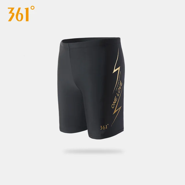 361 Men Swimwear Tight Swim Trunks Plus Size Quick Dry Swimming Shorts Mens Swimsuit Boys Beach Shorts Swimming Trunks Pants SLY194085 black
