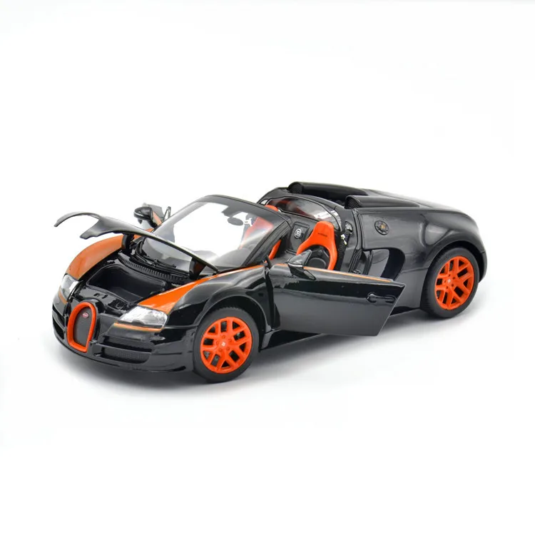 

XINGHUI Entertainment 1: 18 Alloy Bugatti wei su Static Car Model CHILDREN'S Toy Veyron 43900