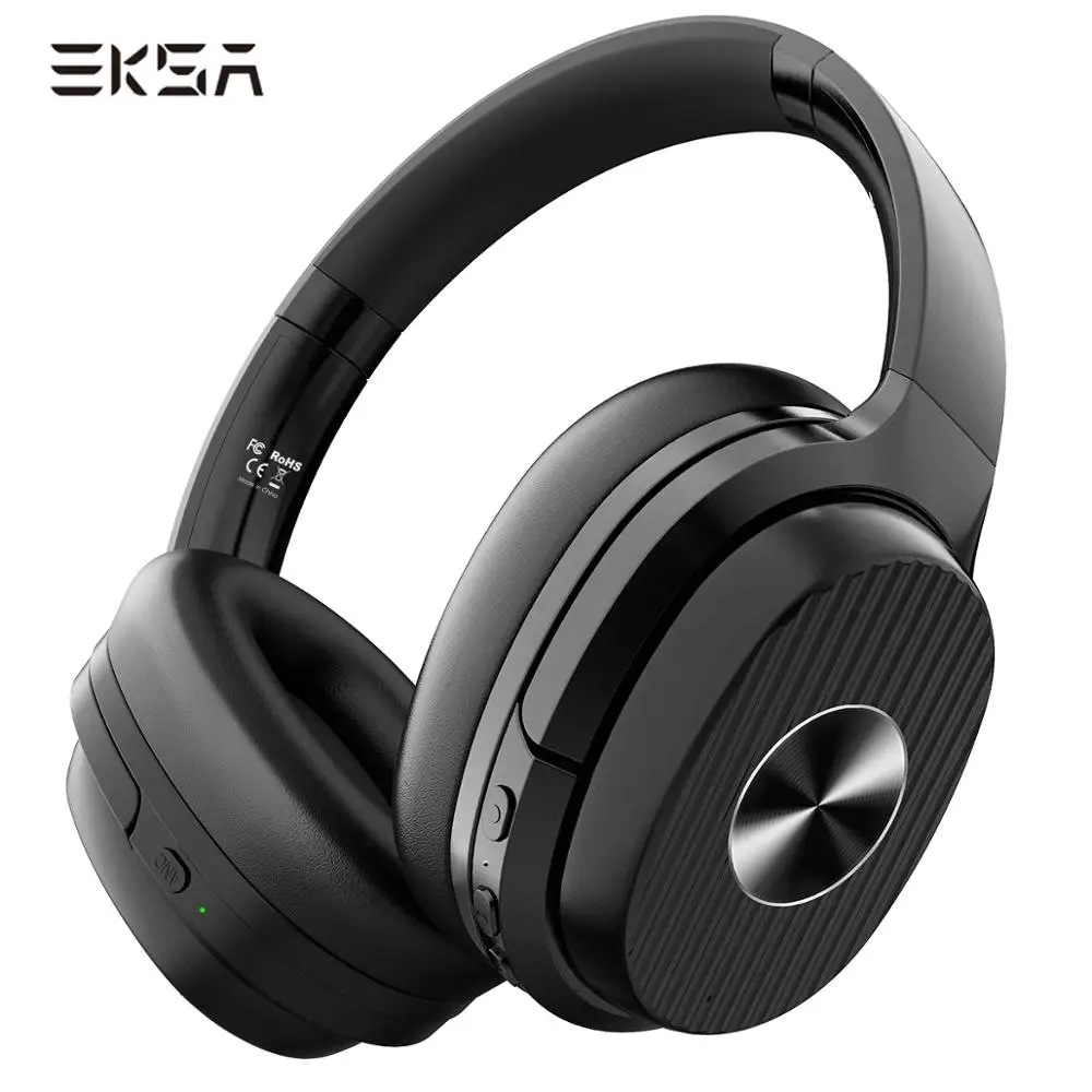 EKSA E5 Active Noise Cancelling Bluetooth Headphones Over Ear Wireless Bluetooth 5 0 Headset With Mic Type C Fast Charging AAC
