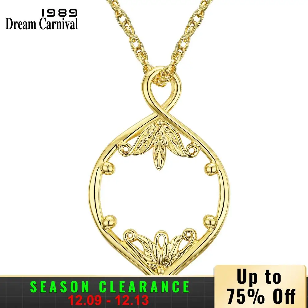 DC1989 New Design Optical Chain Women Pendant Necklace with Magnifying Glass Lens For Reading Fine Prints Rhodium or Gold Plated