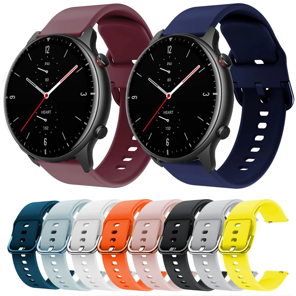 Ремешок силиконовый для Xiaomi Huami Amazfit GTR 2E/GTR 47 мм спортивный браслет смарт-часов