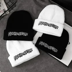 Bonnet tricoté Style européen et américain, Style Hip Hop, décontracté, solide, unisexe, automne et hiver 