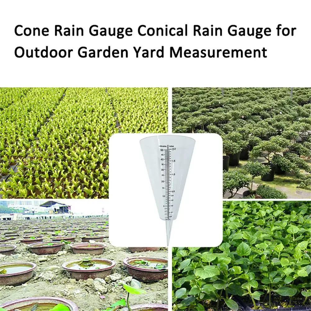 RAIN WEATHER GAUGE CONE WITH SPIKE TRADITIONAL 
