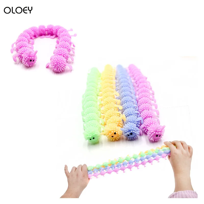 Kids Toys Caterpillar-Toy Stress-Ball Unicorn Pop It Squishy An Elongated
