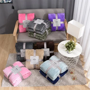 

Comfortable soft flannel blanket bedroom sofa blanket decoration multi-season available