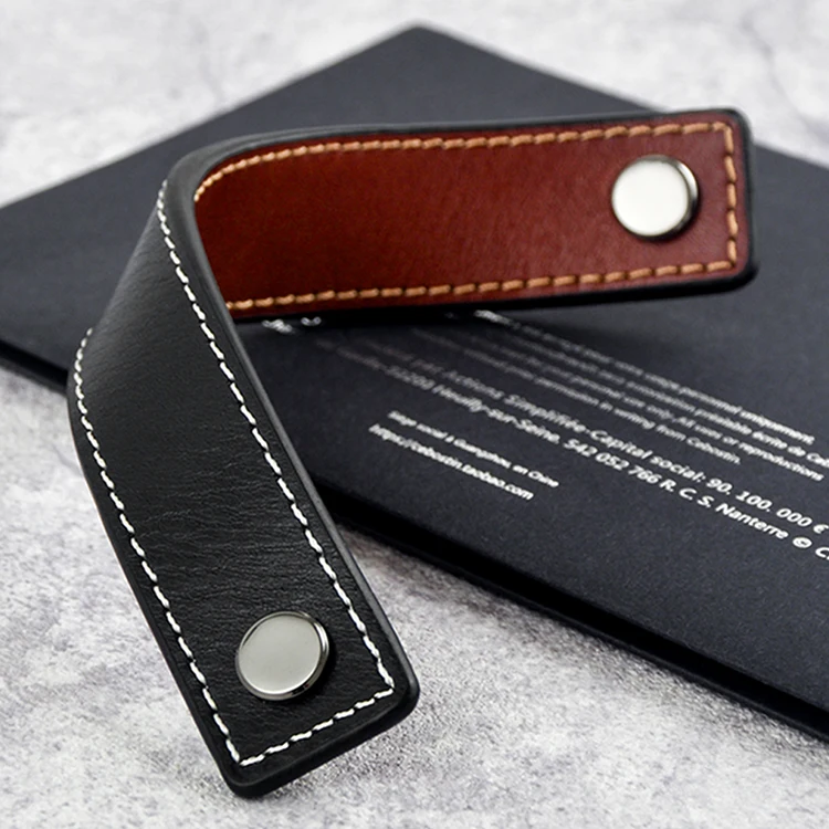 3 цвета/Сделай сам с обеих сторон латунная мягкая кожаная ручка и ручки для мебели