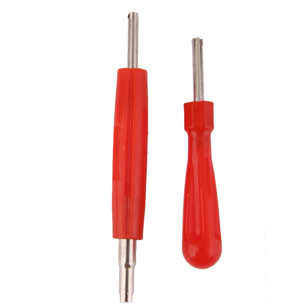 3 X Valve Core Remover Repair Tools Kit Double Head, 2 Sizes With Handle