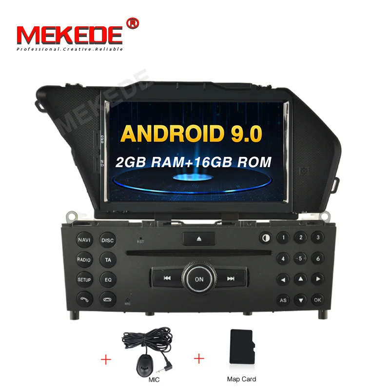 MEKEDE HD 4+ 64G PX5 Автомобильный мультимедийный плеер Android 9,0 Автомобильный DVD Радио аудио GPS плеер для Benz GLK класс X204 2008 - Цвет: 16G CAR DVD