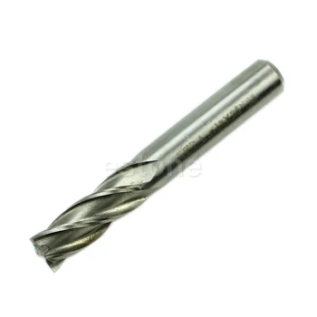

New HSS CNC Straight Shank 4 Flute End Mill Cutter Drill Bit Tool 4mm