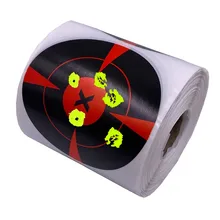 

100-250pcs/Roll Self Adhesives Paper Reactive Splatter Parper Target Sticker For Archery Bow Hunting Shooting Training Targets