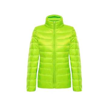 

Green Full Sleeve Soft Overcoat Plus Size 3XL Down Jacket Stand Men&women Collar Duck Down Thicken Winter Warm Outdoor Coat