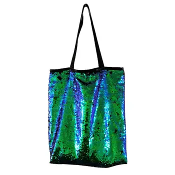 

Shopping Bag Grocery Bag Sequins Colorful Shoulder Bags Princess Shopping Bags Bling Handle Bags Siatka Na Zakupy #2S23#N