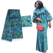 Высокое качество цифровой печатный воск дизайн Африканский атлас Ткань Органза Шелковый узор атласная шелковая ткань для белого цвета вечернее платье