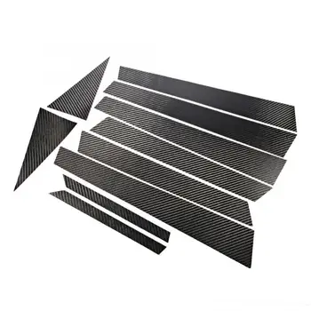

Carbon Fiber Window Pillar Sticker Strip Trim Fits for Audi Q7 2016 2017 2018 2019 Modification Accessory Car accessories