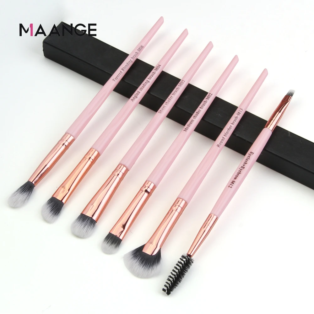 MAANGE Makeup Brushes Pro Pink Brush Set Powder EyeShadow Blending Eyeliner Eyelash Eyebrow Make up Beauty Cosmestic Brushes