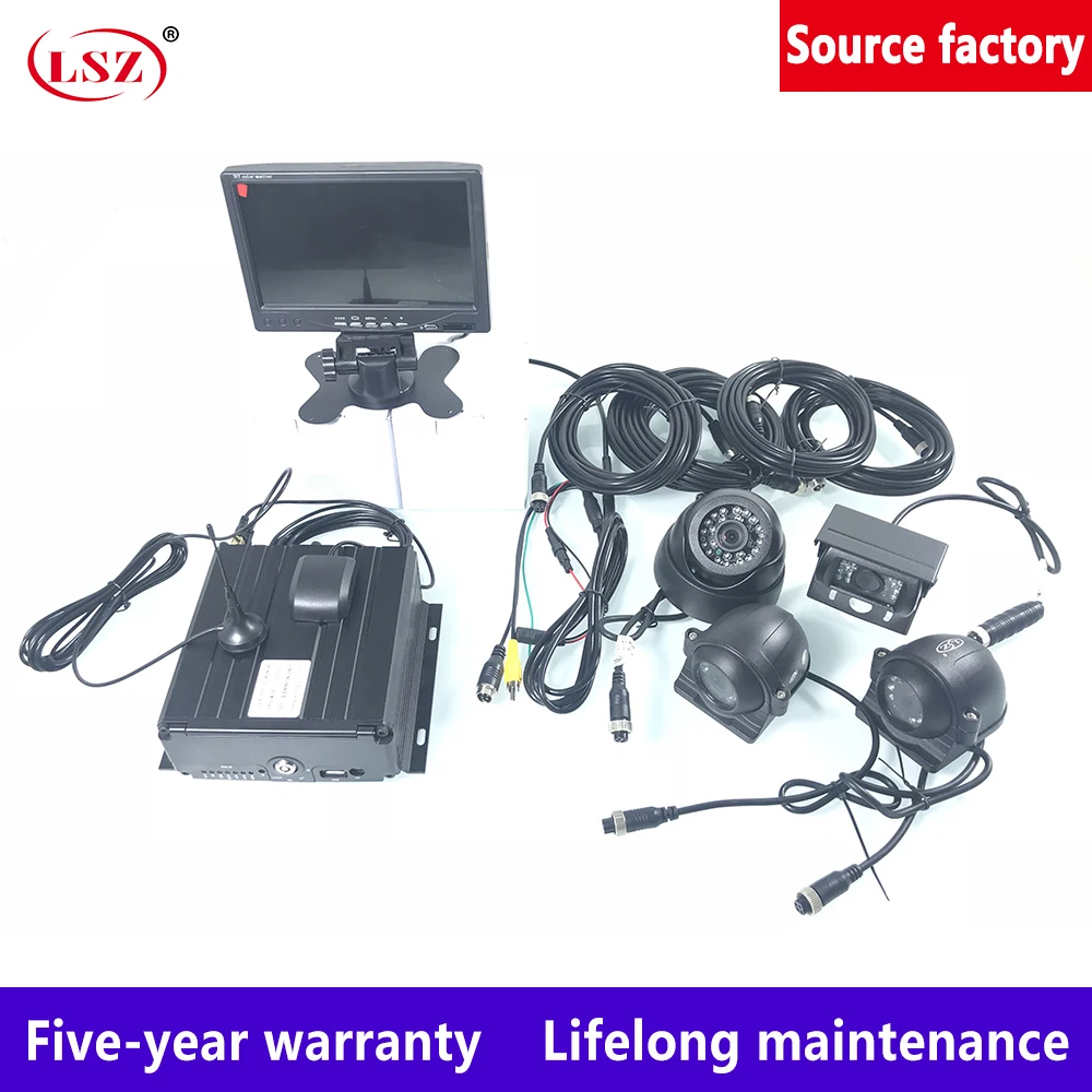  LSZ 4CH HDD MDVR con 3G GPS/camión/taxi/Autobús 3g gps móvil DVR traje