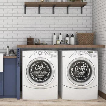 

Clothe Yourself Colossians 3 12 & Create In Me Psalm 51 10 Vinyl Decals, Faith Laundry Room Decor. 13.5" Dryer Decal E832