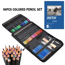 

96pcs Professional Sketch Pencil Set Drawing Kit Charcoal Oil Colored Pencil A5 Painting Book Student Painting Art Supplies