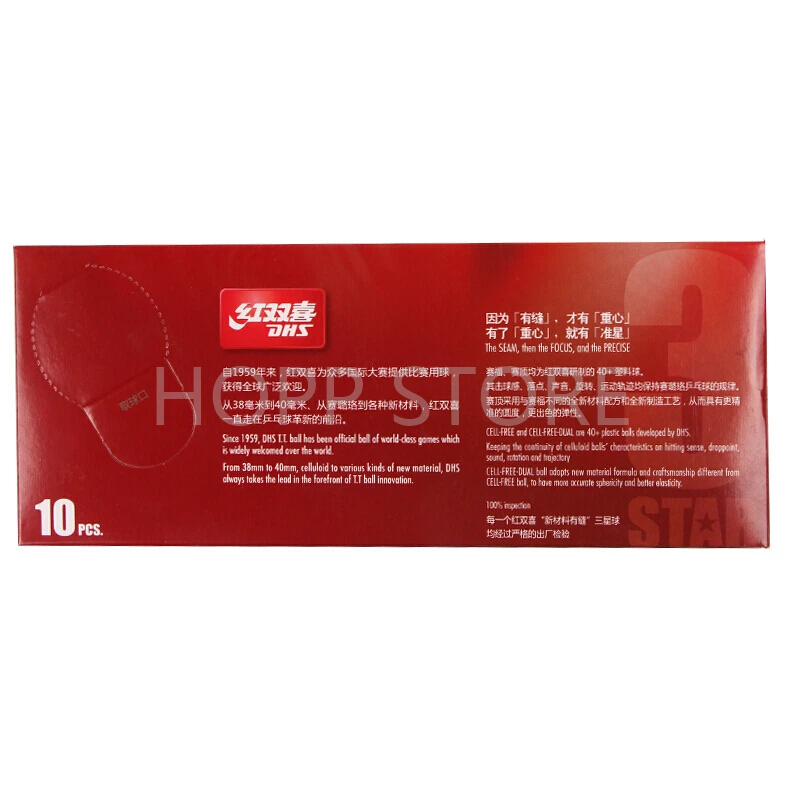 30 balls/ 60 balls DHS 3-star D40+ table tennis ball Original 3 star seamed new material ABS plastic ping pong balls poly