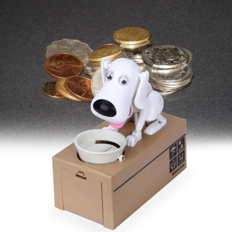 1 Piece Robotic Dog Money Box Money Bank Automatic Stole Coin Piggy Bank Money Saving Box Moneybox Gifts kid Money Saving Banks