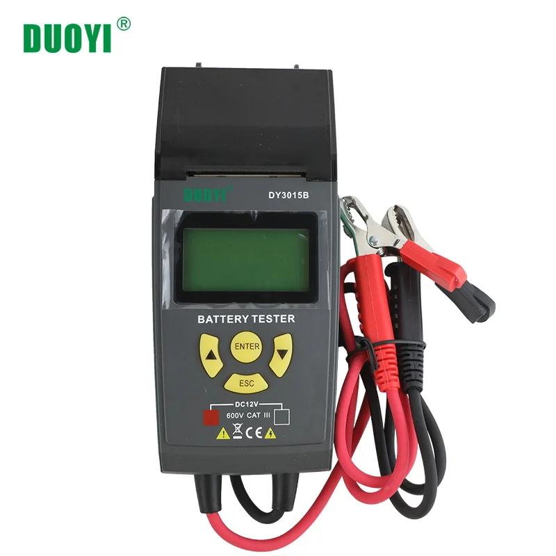 DUOYI DY3015B 12V автомобильный тестер батареи свинцово кислотный Многофункциональный