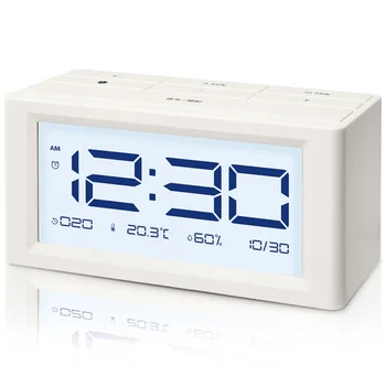 

Multi-Function Electronic Clock Antair Nightstand Bedroom Alarm Clock Digital Clock
