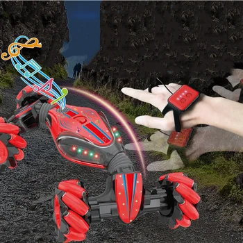 

Children's Toy Gesture Sensor Remote Control Twist Car Light Music Transform Car Drift Offroad Stunt Car Birthday Gift WM-104