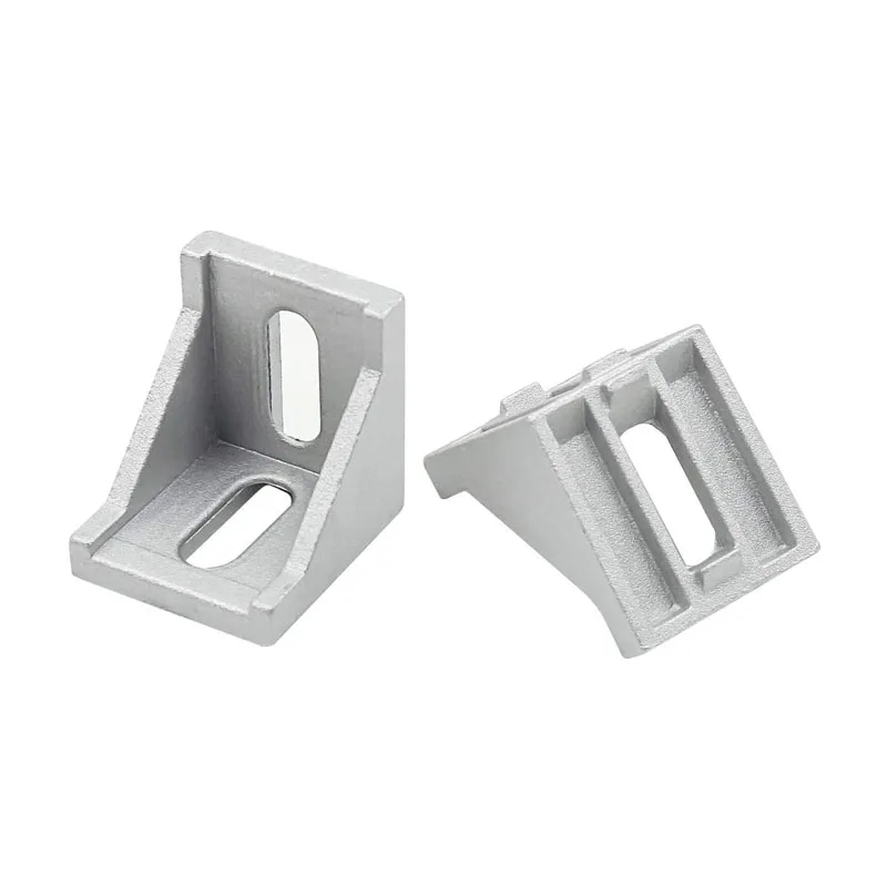 10pcs Aluminum 20x20 Angle Bracket Fittings L Connector Fastener Aluminium Profile CNC 20x20x17mm