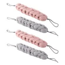 4 шт длинная губка для ванной, креативная губка для душа, пуф, скруббер для тела, отшелушивающий крем для ванной комнаты, домашний размер М, каждый, 2 шт, серый, розовый