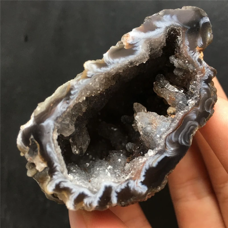

Natural Stone One and Only Agate Geode Crystal Cluster Beautiful Home decor