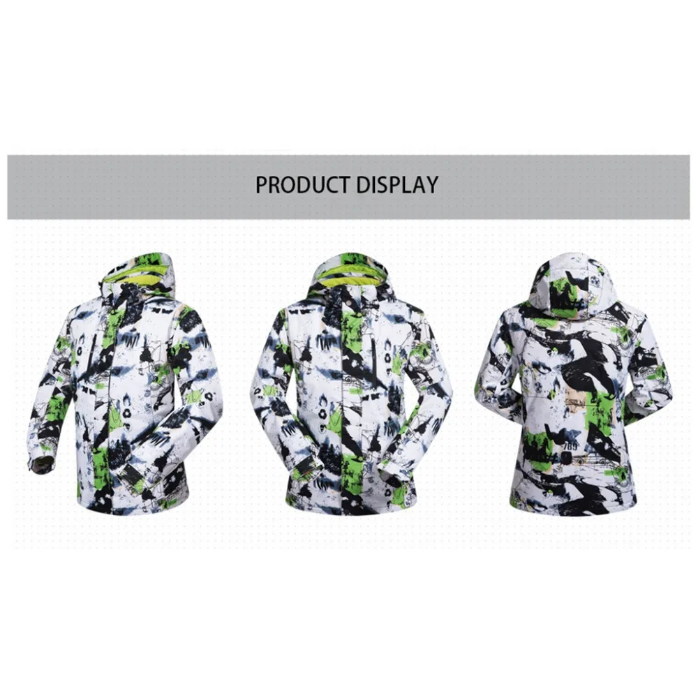 Men's Ski Tops Winter ski suit Hiking Jackets Men coat cold and windproof moisture-proof warm  #3d06 (20)