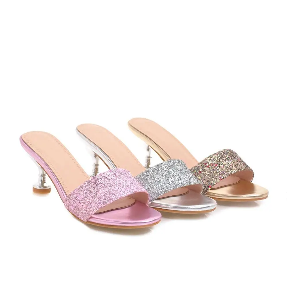 

Ladies Flip Flops Rivet Slides Slippers Women Summer Shoes Thin Heels Low Flip-flops Sliders 2019 Rubber Metal Decoration PU