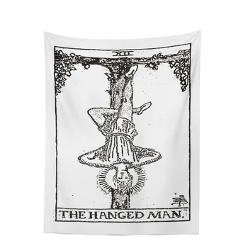 

Indoor Tarot Astrological Divination Artist Home Decorative Wall Tapestry The Devil Strength The Lovers Wheel Fortune Temperance