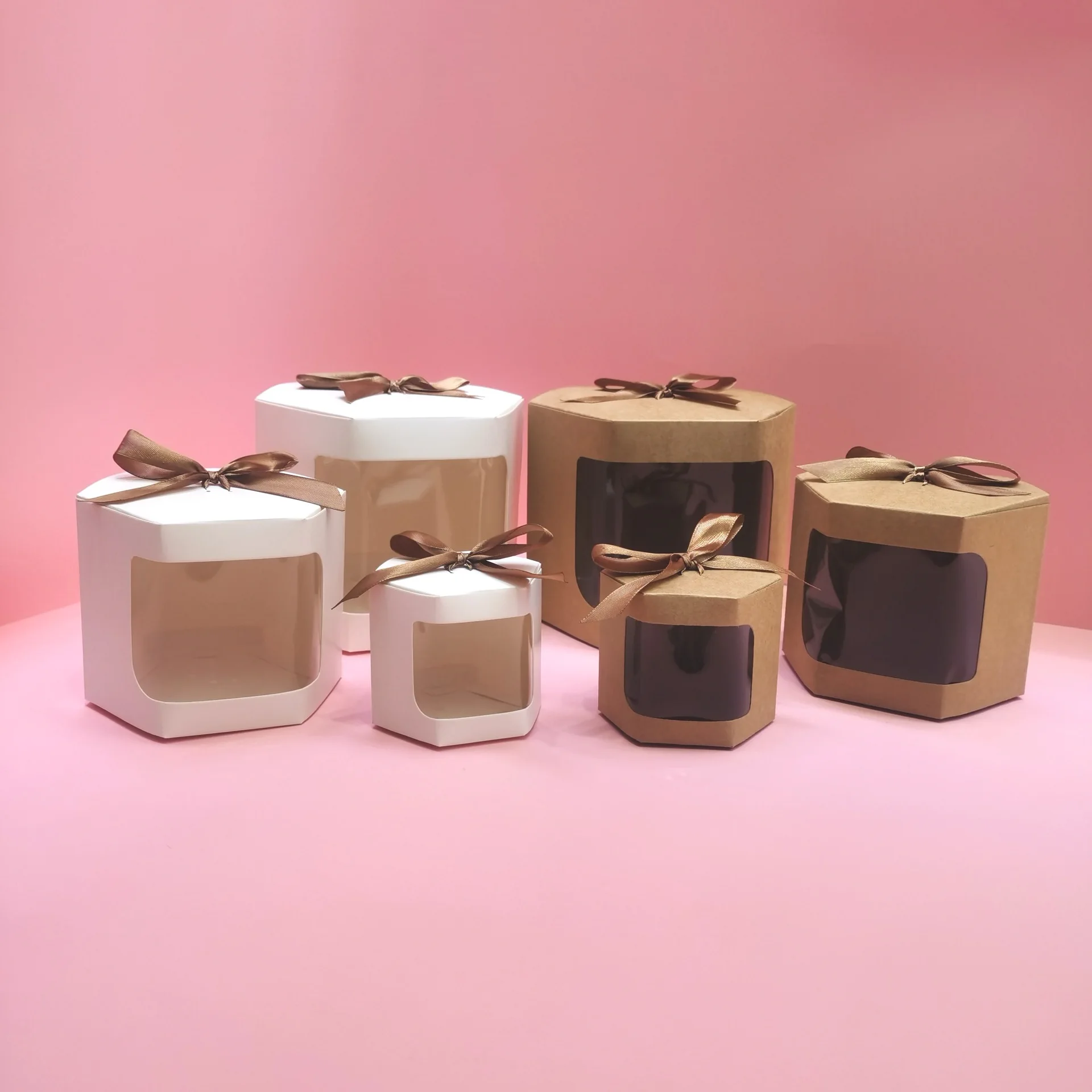 Customized Printed Logo Cardboard Cake Paper Packaging Box With Ribbon Bow Professional Design Chocolate Packing Gift Boxes | Дом и сад