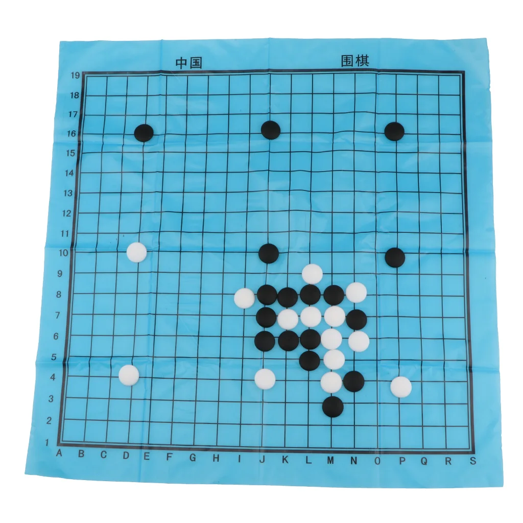 Go-китайский Шахматный набор, пластиковые настольные и игровые части для игры в кемпинг