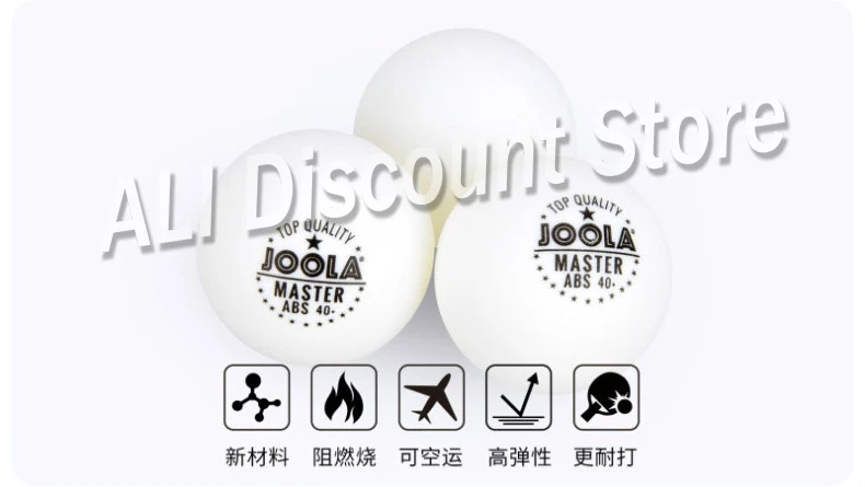 Joola Great master ABS 40+ шарики для настольного тенниса, 100 шт., новые пластиковые шарики для пинг-понга, для тренировок