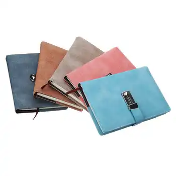 

Lockable A5 Diary Notebook Combination Locking PU Journal Writing Notebook Planner Agenda Personal Notepad