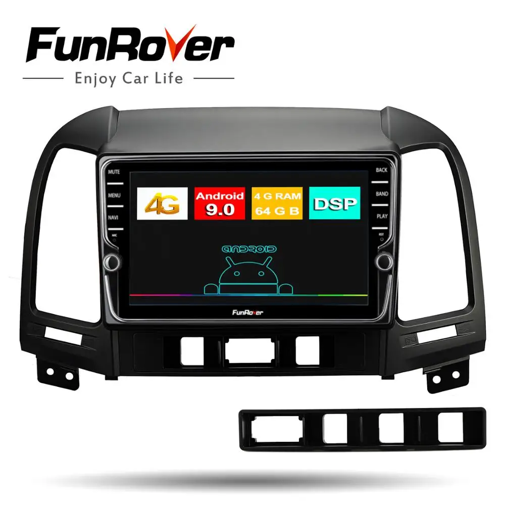 Cheap Funrover 4+64G car radio multimedia dvd player 8 core android 9.0 For Hyundai Santa Fe 2005-2012 gps navigation stereo DSP video 0 Cheap Funrover 4+64G car radio multimedia dvd player 8 core android 9.0 For Hyundai Santa Fe 2005-2012 gps navigation stereo DSP video 0