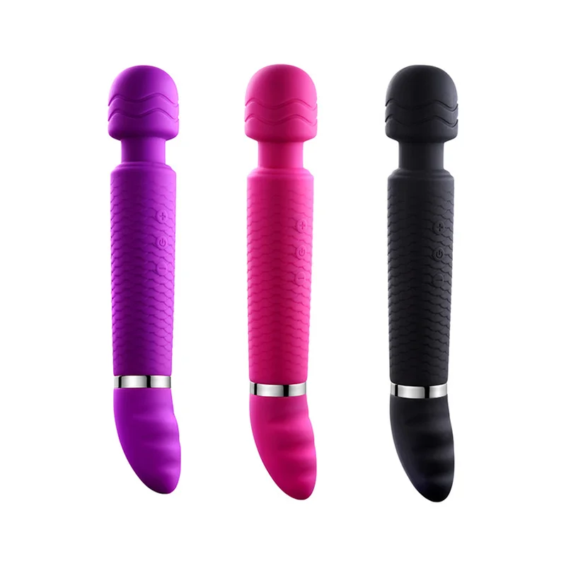 Female Double-head AV Massage Stick Double 12-frequency Vibrating Rod Silicone Dildo Vibrator Clitoris Stimulator | Красота и