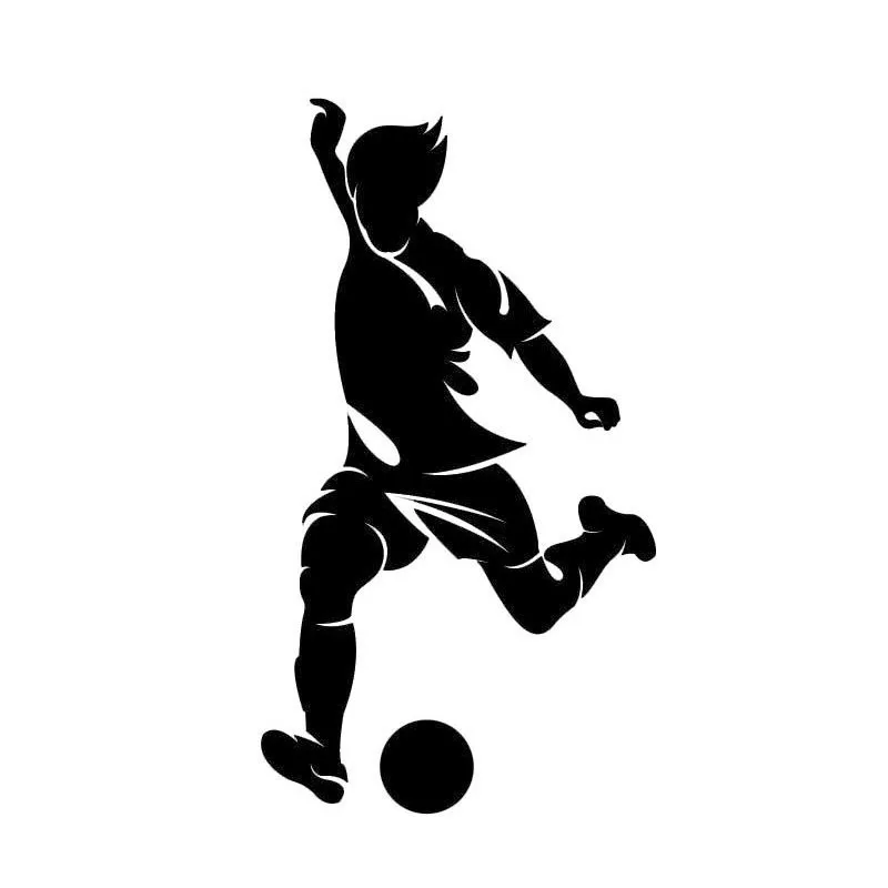 

Personality Fashion Football Car Stickers Sports Reflective Decoration Car Styling Vinyl Decal Accessories PVC 14cm X 8cm