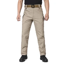 

IX9 City Tactical Cargo Pants Men Combat SWAT Army Military Pants Many Pockets Stretch Flexible Man Casual Trousers 5XL
