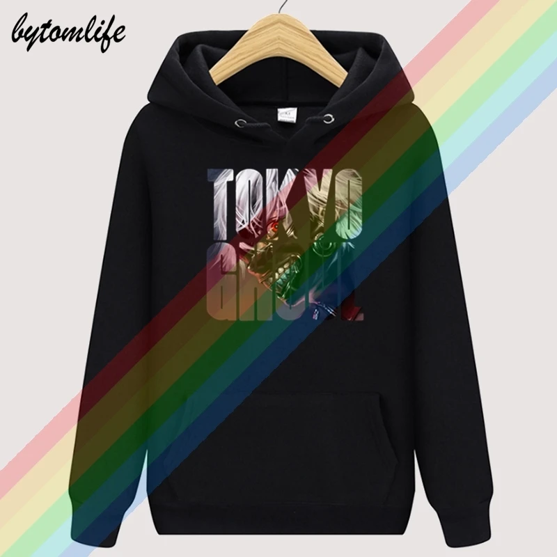 Токийский Гуль t Осенний Топ унисекс толстовка Мужская модная шерстяная одежда