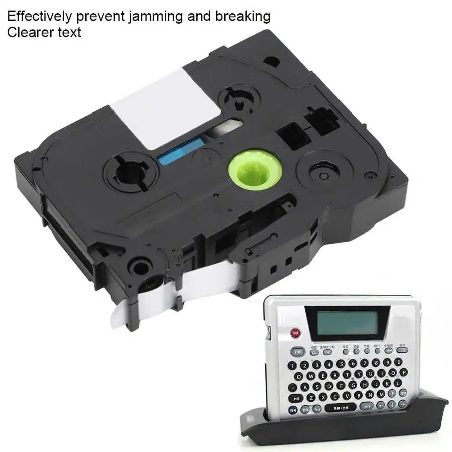 Лента для печати принтера лента этикеток брата совместимая с TZe Labeler белая на